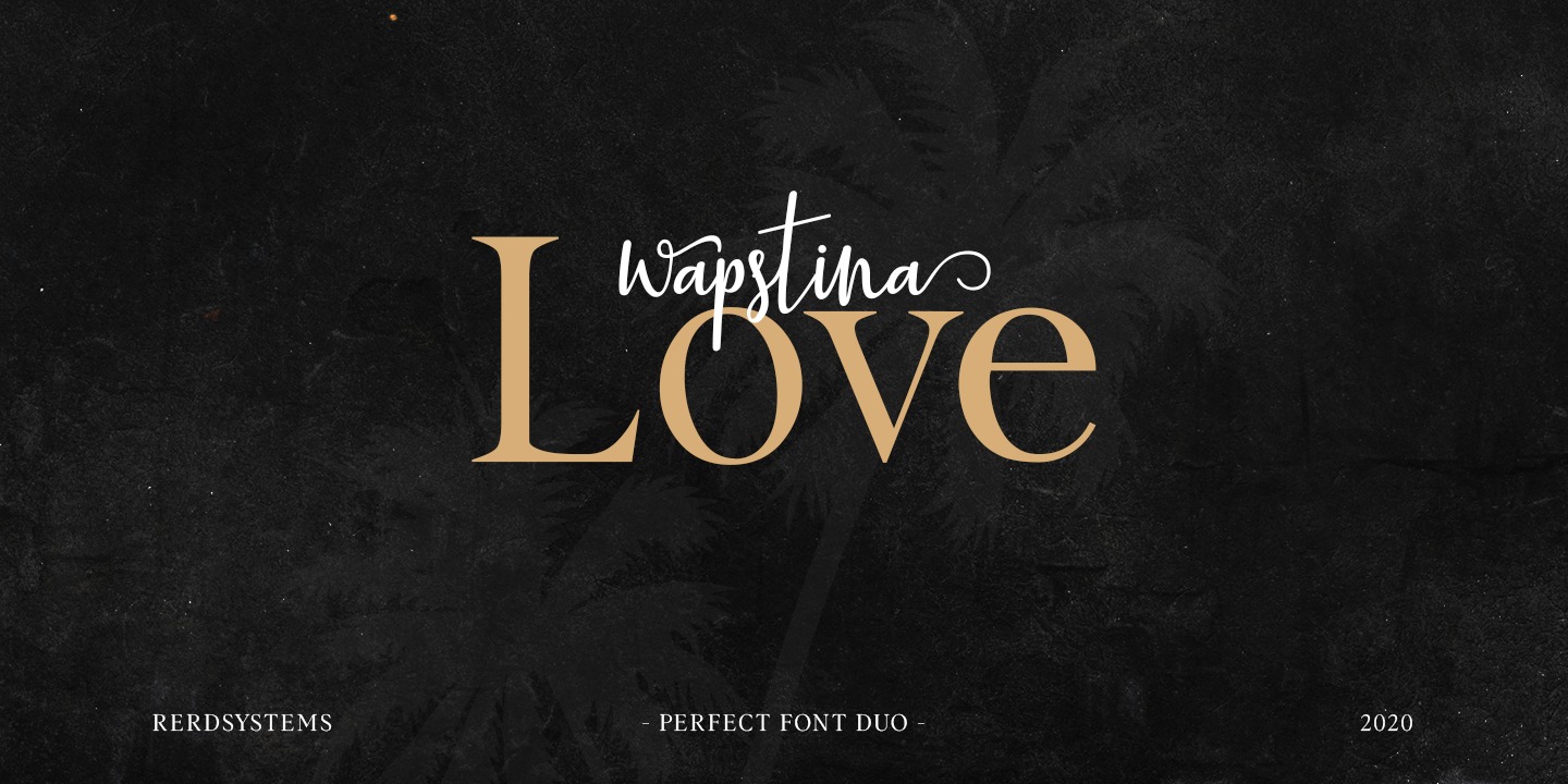Wapstina Love Font preview